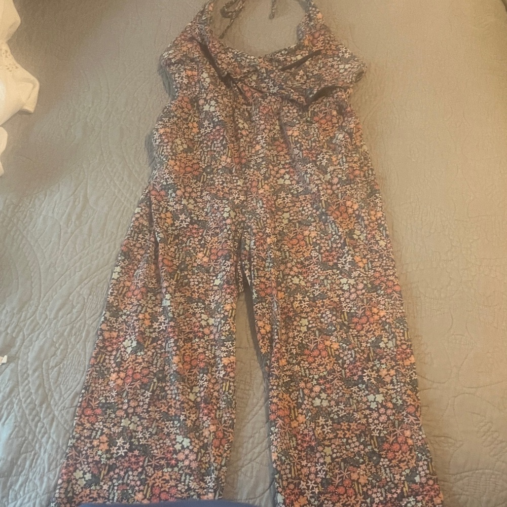 Tea Collection Multicolor Floral Kids One Piece